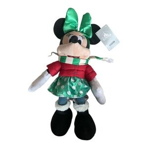 🎄 Disney Minnie Mouse Holiday Plush – 2021 Christmas Edition 🎀